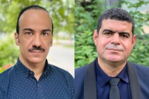 Two headshot photos; on the left is Odae Al Aboud and on the right is Kifah Gharzeddin