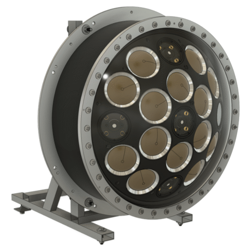 Model of the LED-mPMT. A circular device.