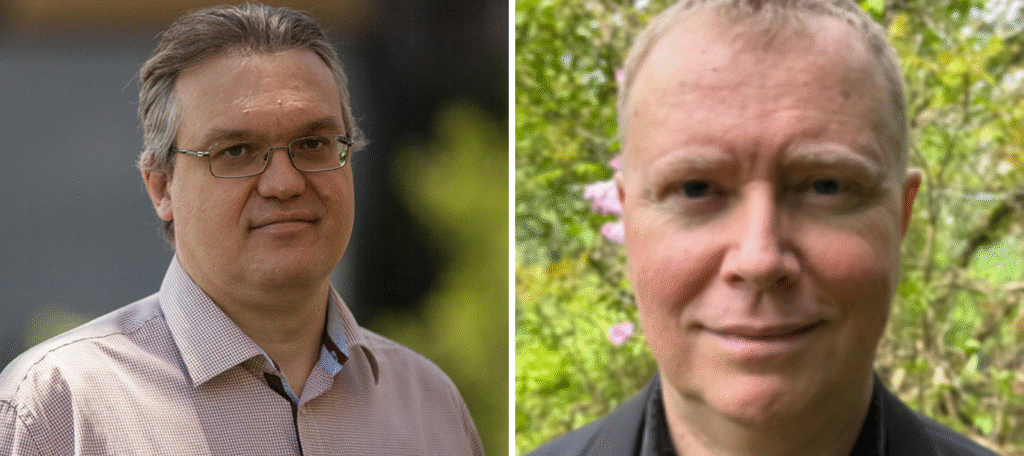 Headshots of Razvan Gornea and Kevin Graham.