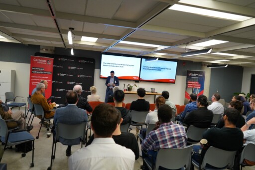 Photograph taken of the Carleton Intellectual Property Impact Award Celebration in 2025