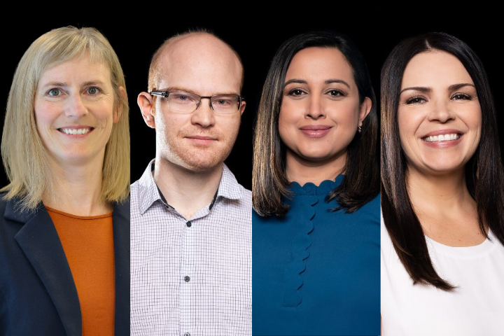 Canada Research Chairs Jennifer Bruin, John Anderson, Sanjeena Dang and Maria Rogers