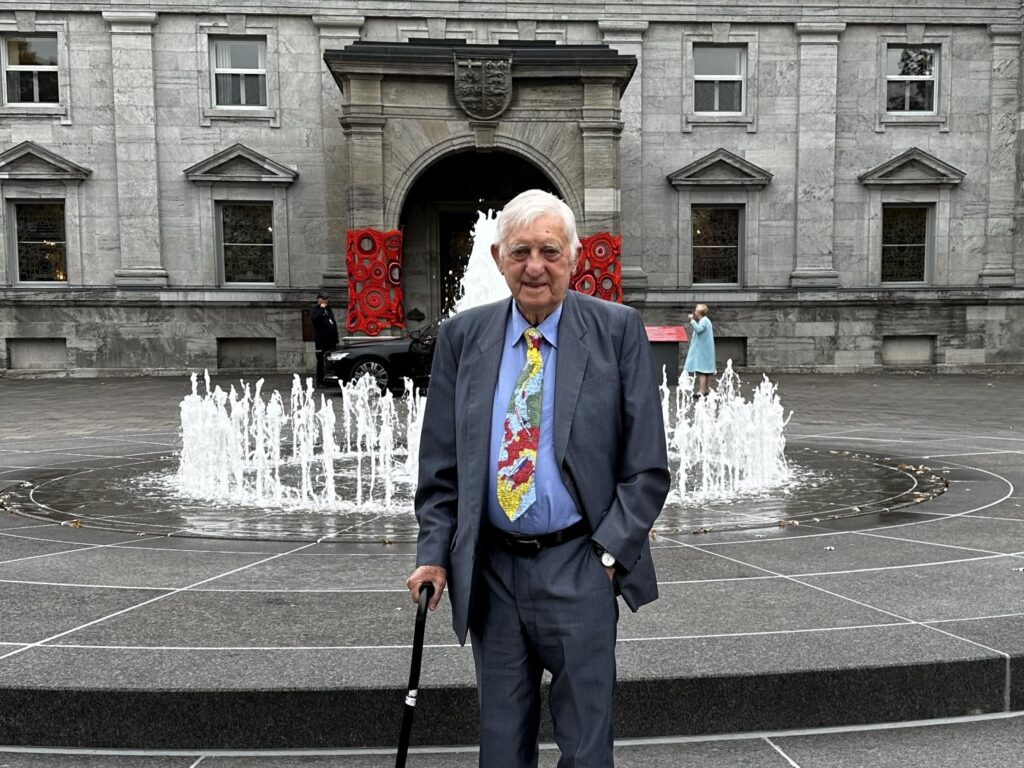 Fraser Taylor in front of Rideau Hall